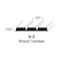 Omega National Products Maple 30 in. x 18 in. Face Frame Veneer Tambour Door and Track Kit 67.2A.30.4V - alternate 2